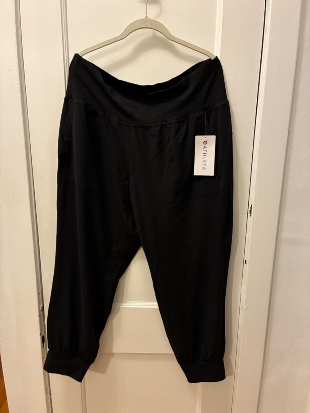 Athleta Black Active Pull-On Joggers with Side Pockets